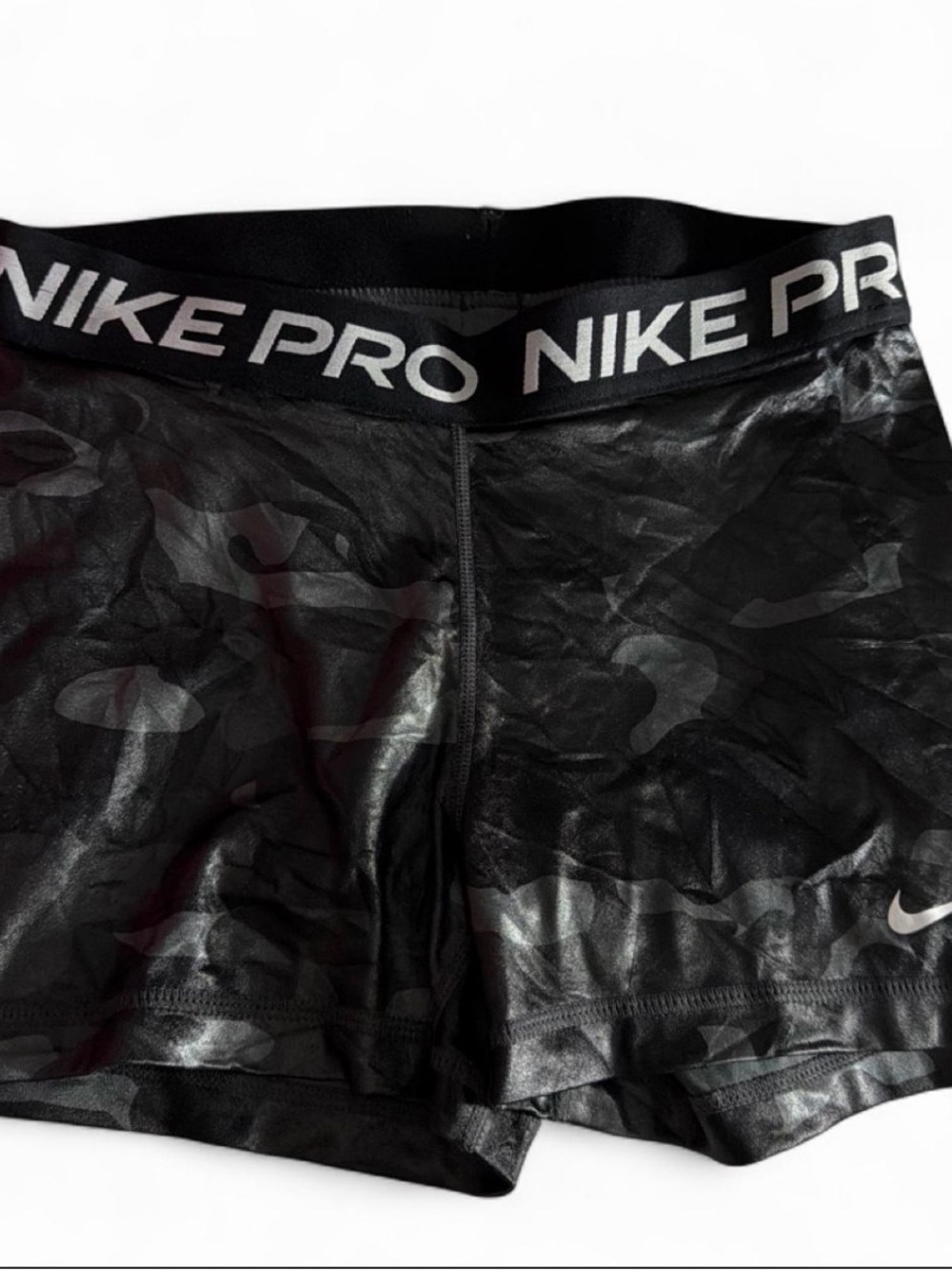 Nike Black Camo Training Compression Shorts
